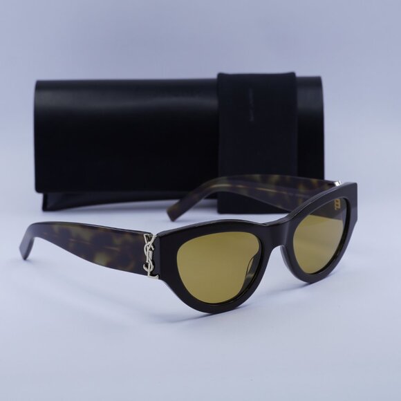 Saint Laurent SLM94 010 Cat Eye Sunglasses - Dark Brown/Nicotine main image 8